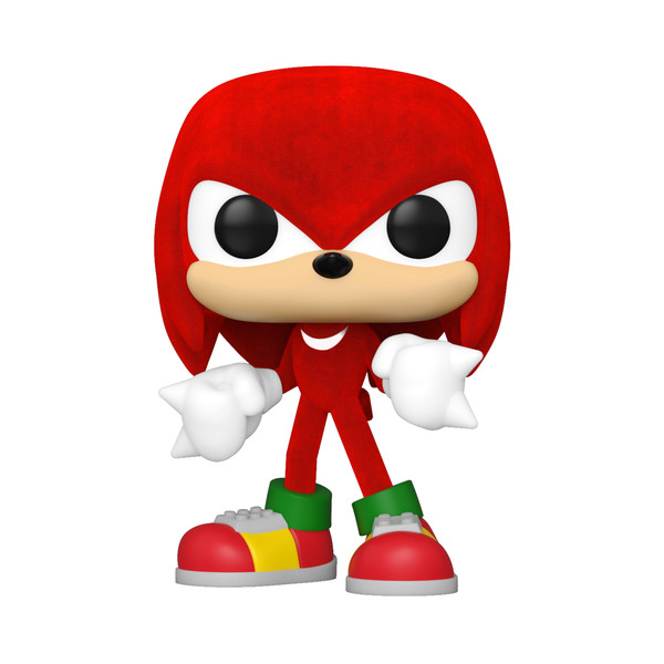 Knuckles The Echidna (Flocked), Sonic The Hedgehog, Funko Toys, Pre-Painted
